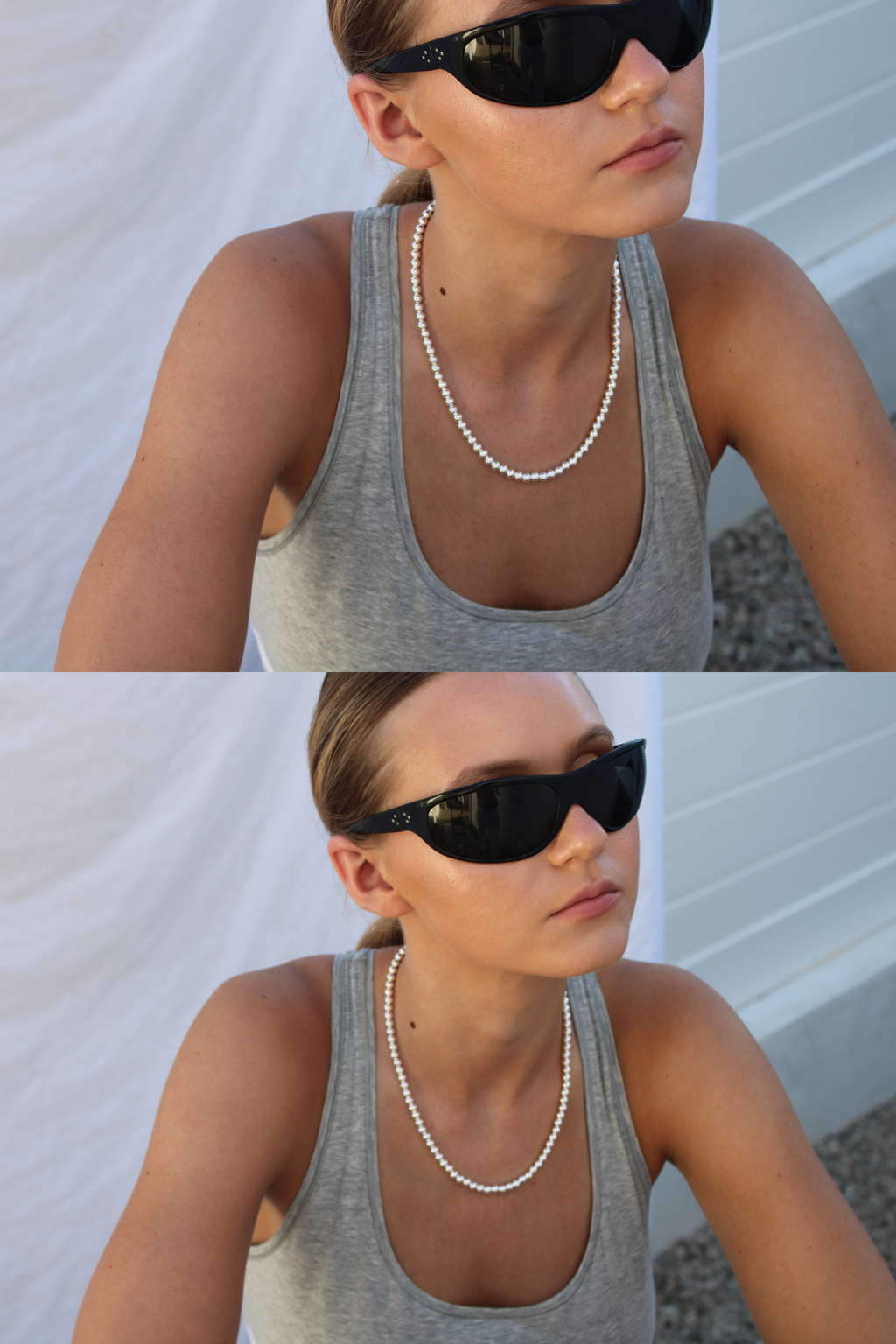 Marina Necklace, pearl strand necklace by Zoila