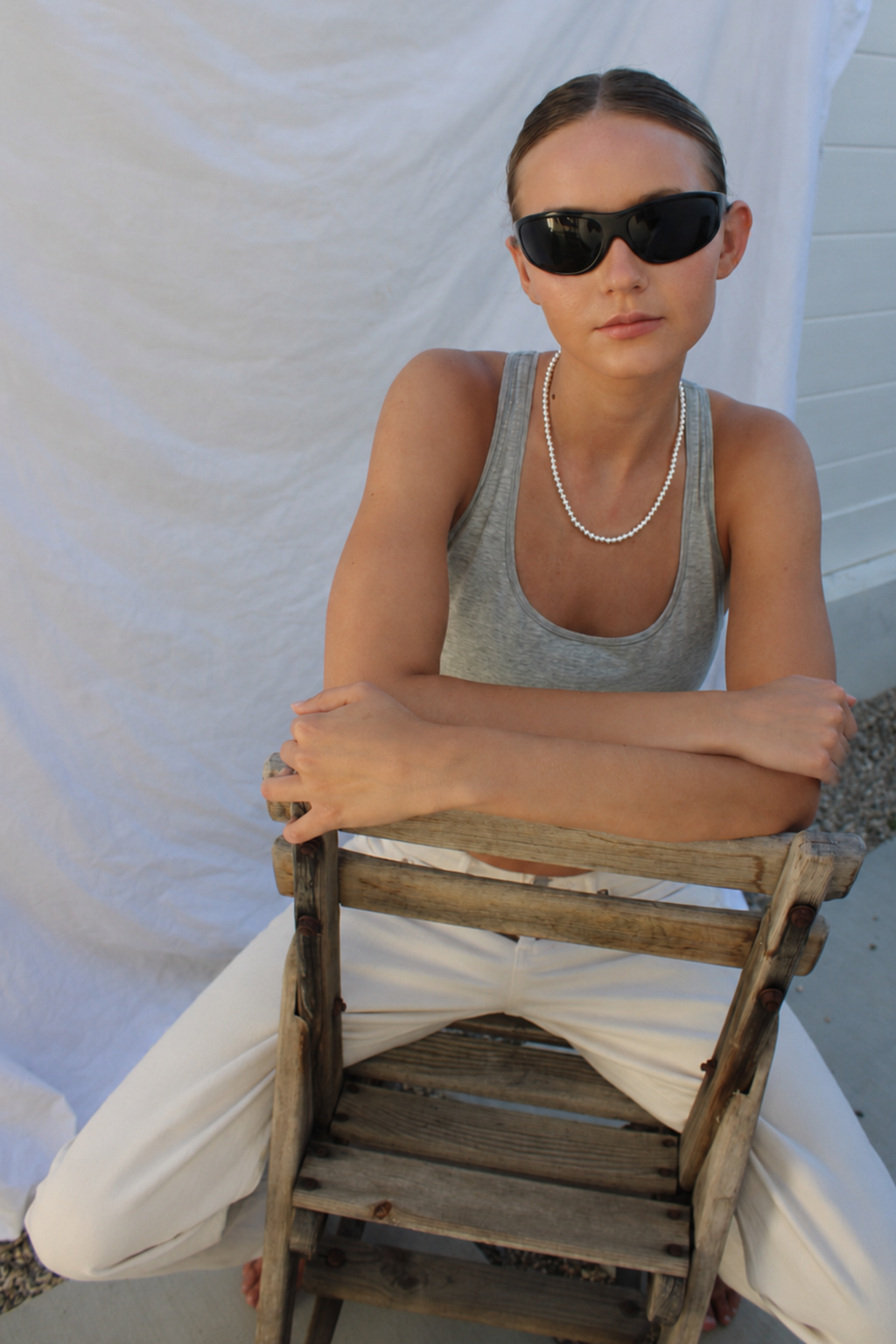 Marina Necklace, pearl strand necklace by Zoila - view 2